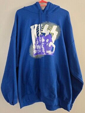 Mens KISS‎ Hoodie Size XXL Blue